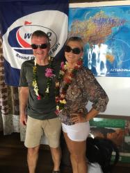Wilsons are so happy to be on the solid ground again - Hiva-Oa , Marquesas 